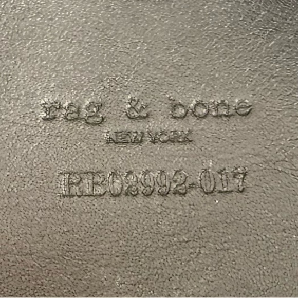 Rag & Bone large quilted shoulder bag tote black leather - Picture 6 of 7